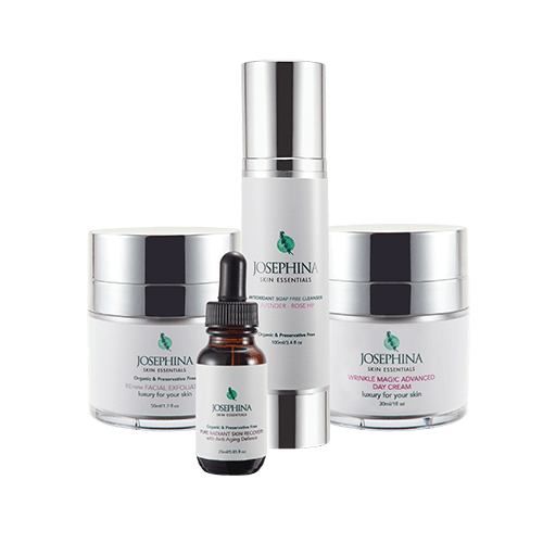 hydrating daily series skin care routine to fight the 7 signs of aging from josephina skin essentials